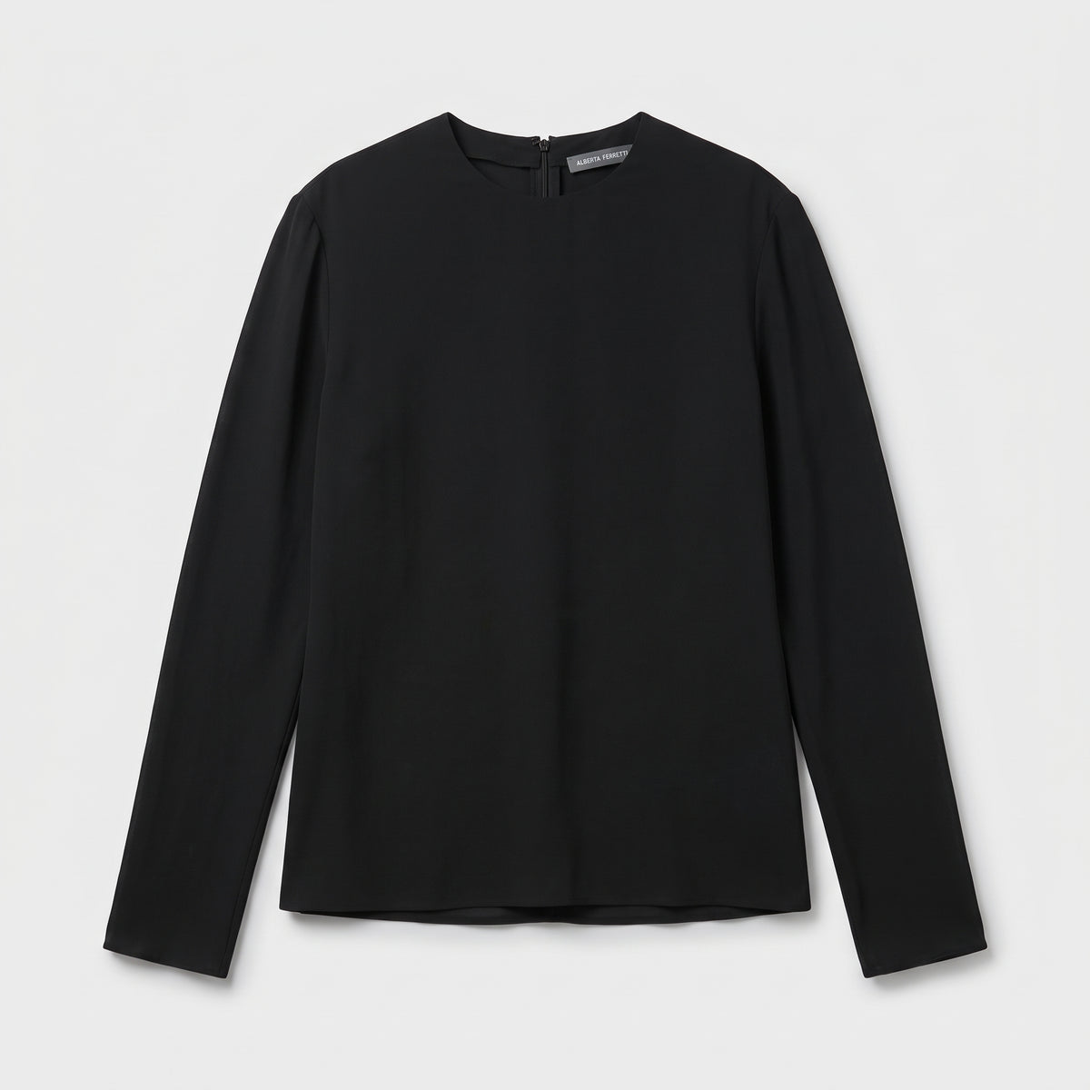 ALBERTA FERRETTI Minimalist Black Long Sleeve Top