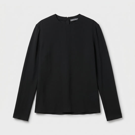 ALBERTA FERRETTI Minimalist Black Long Sleeve Top