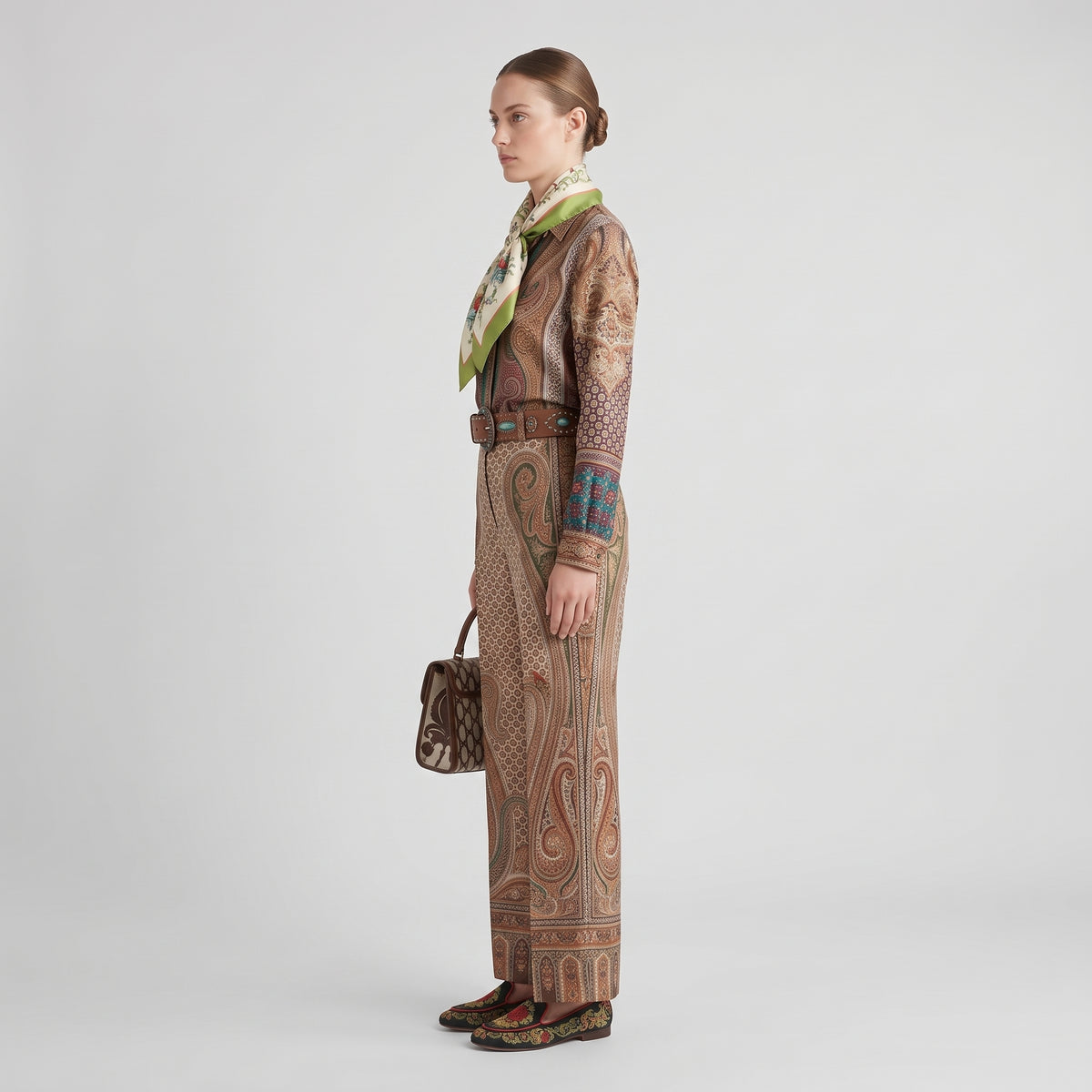 ETRO Floral Print Silk Square Scarf - view 3