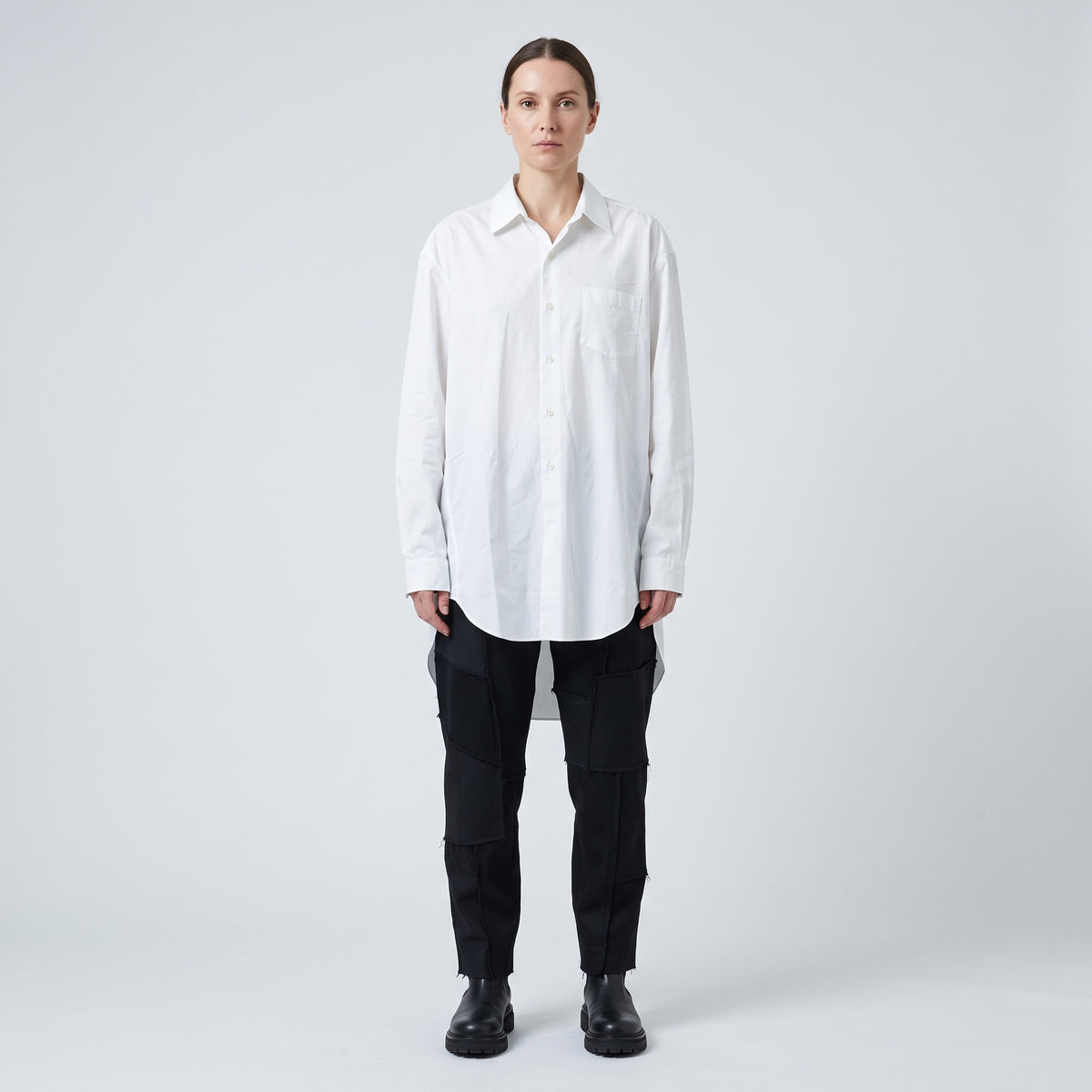 JUNYA WATANABE Oversized White Longline Shirt - view 3