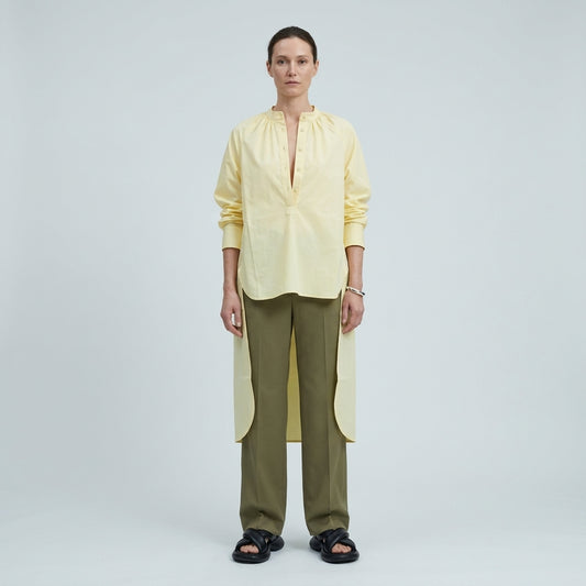 PLAN C Asymmetric High Low Shirt Dress - view 2