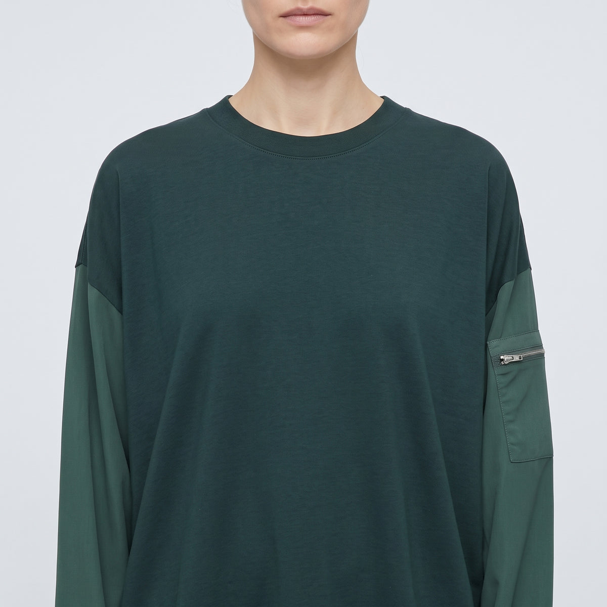 Utility Sleeve Green T-Shirt