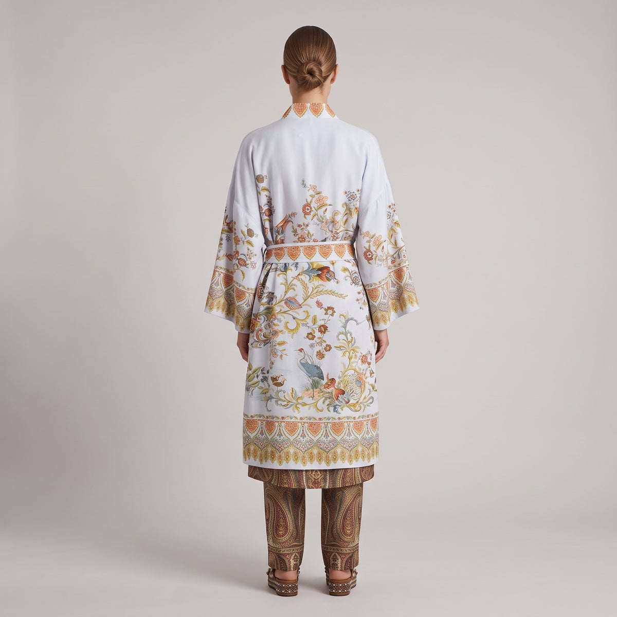 ETRO Floral Print Belted Kimono - view 5