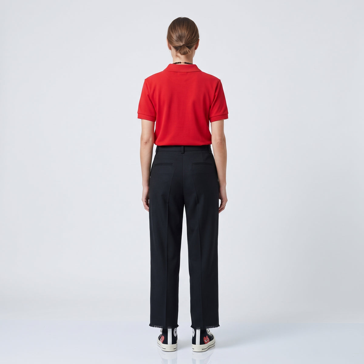 CDG PLAY Classic Red Heart Polo Shirt - view 5