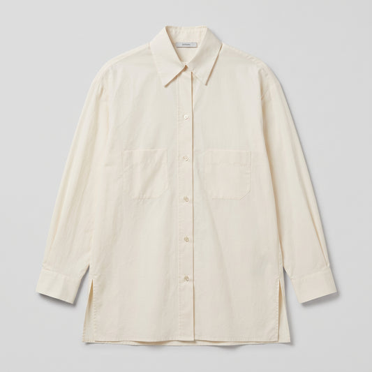 DUSAN Eggshell Oversized Cotton Shirt