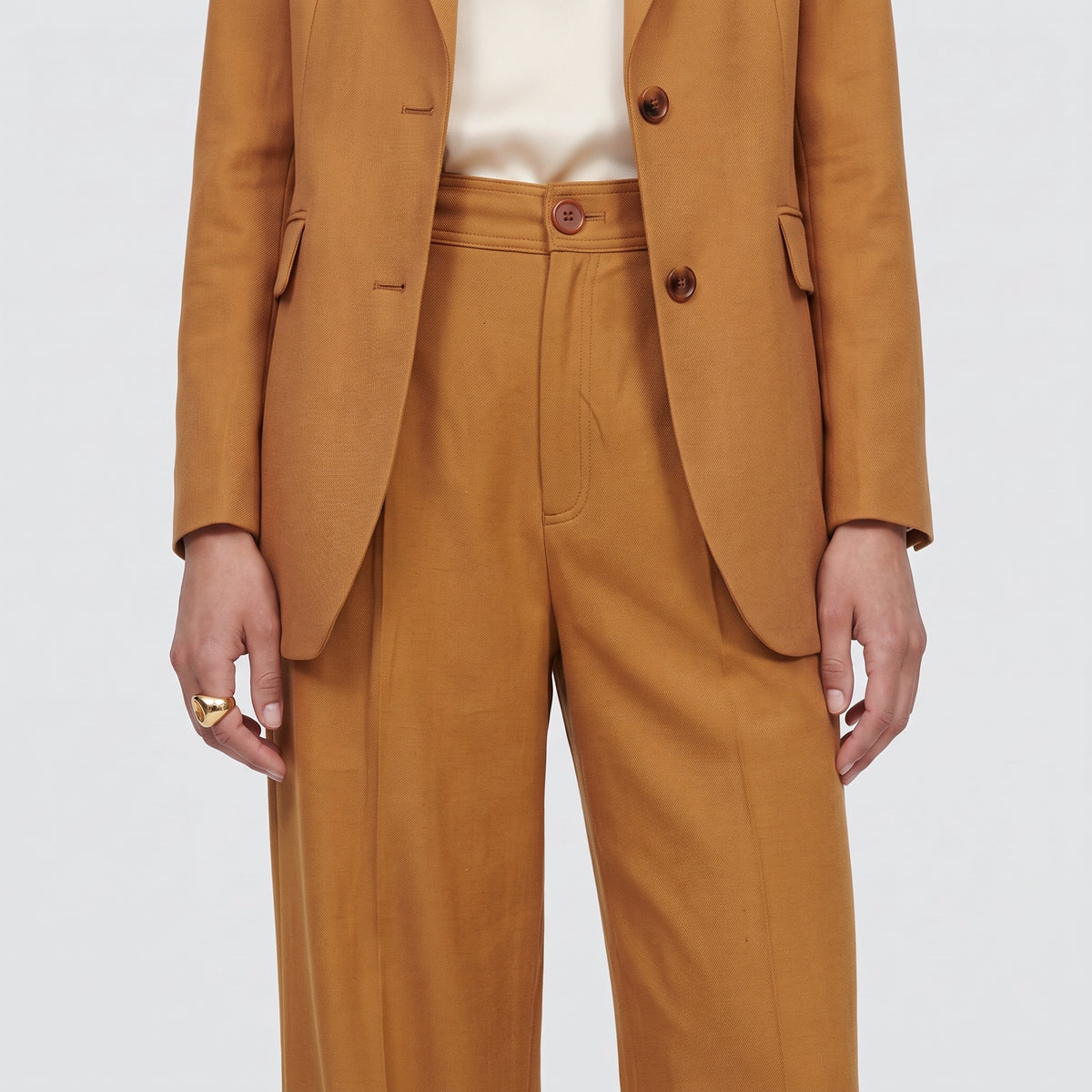 RODEBJER Addie Wide Leg Rust Trousers - view 2