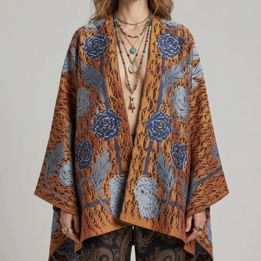 Floral Jacquard Silk Pocket Square