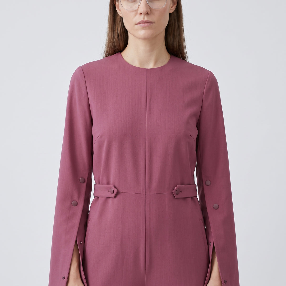 HYKE Elegant Long Sleeve Tailored Jumpsuit - view 2