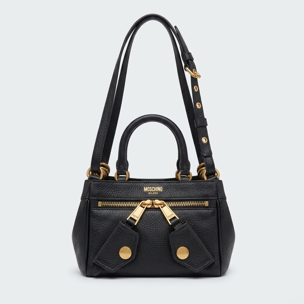 MOSCHINO Mini Leather Crossbody Bag