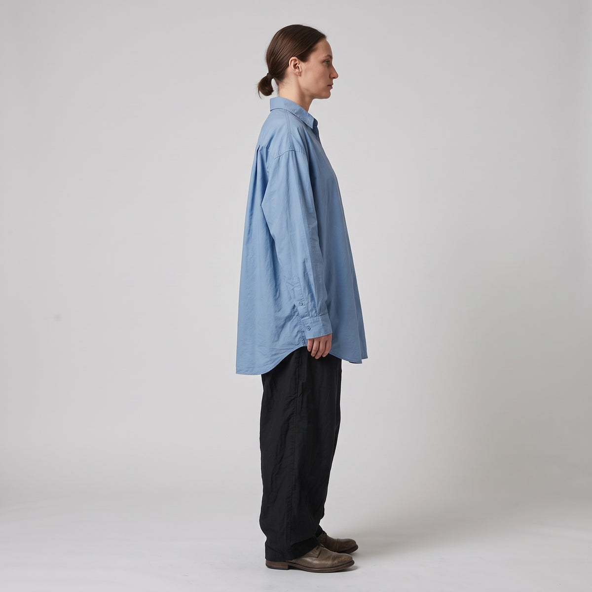 Oversized Blue Cotton Shirt