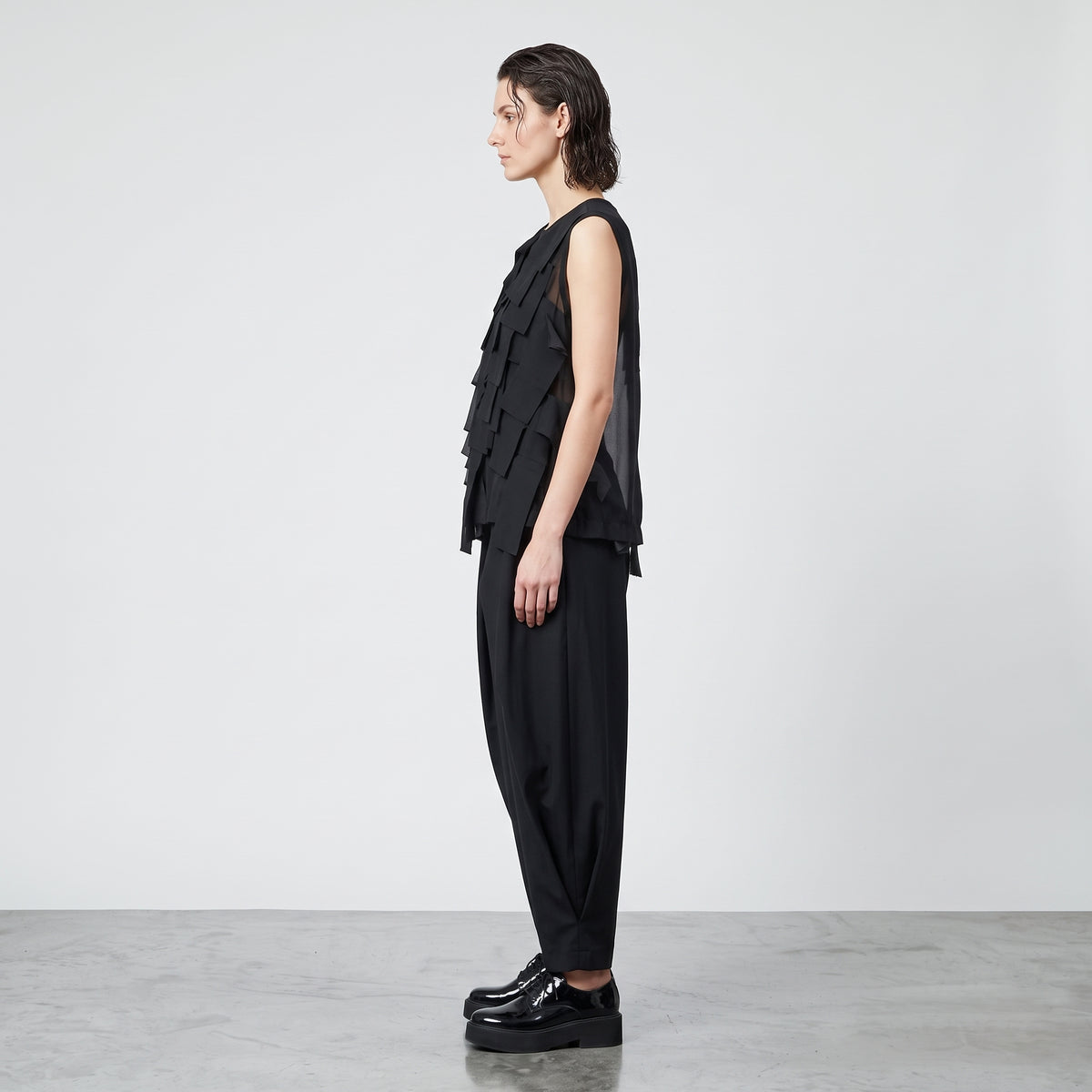 CDG CDG Sleeveless Layered Ribbon Top - view 4