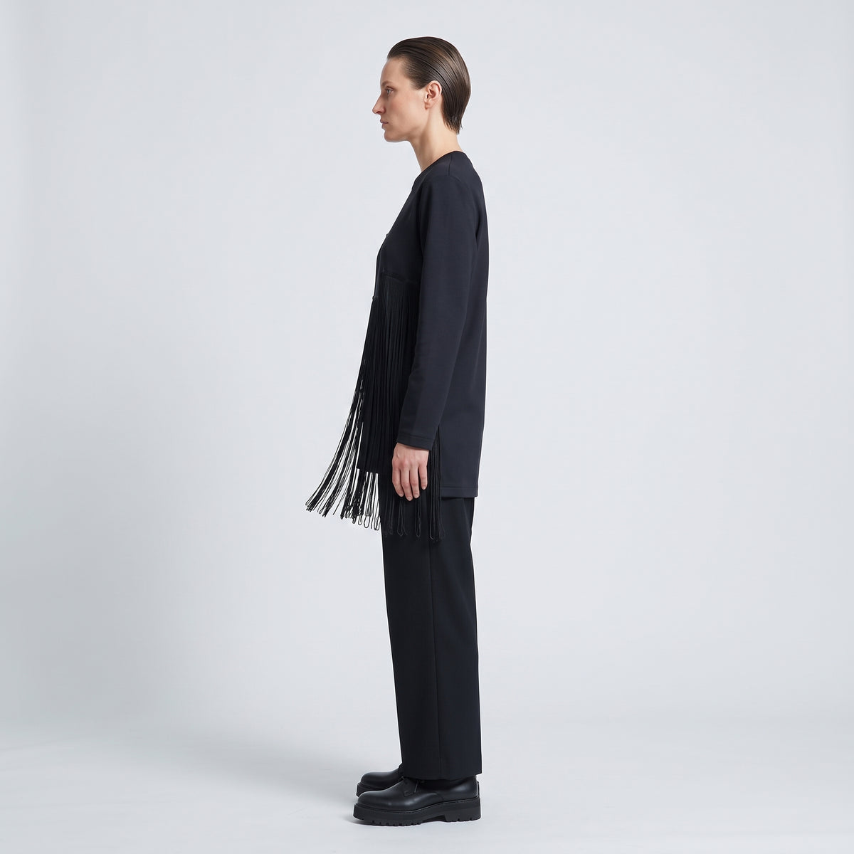 CDG CDG Fringe Detail Long Sleeve Top - view 4