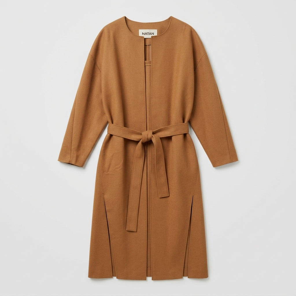 NATAN Classic Belted Camel Coat