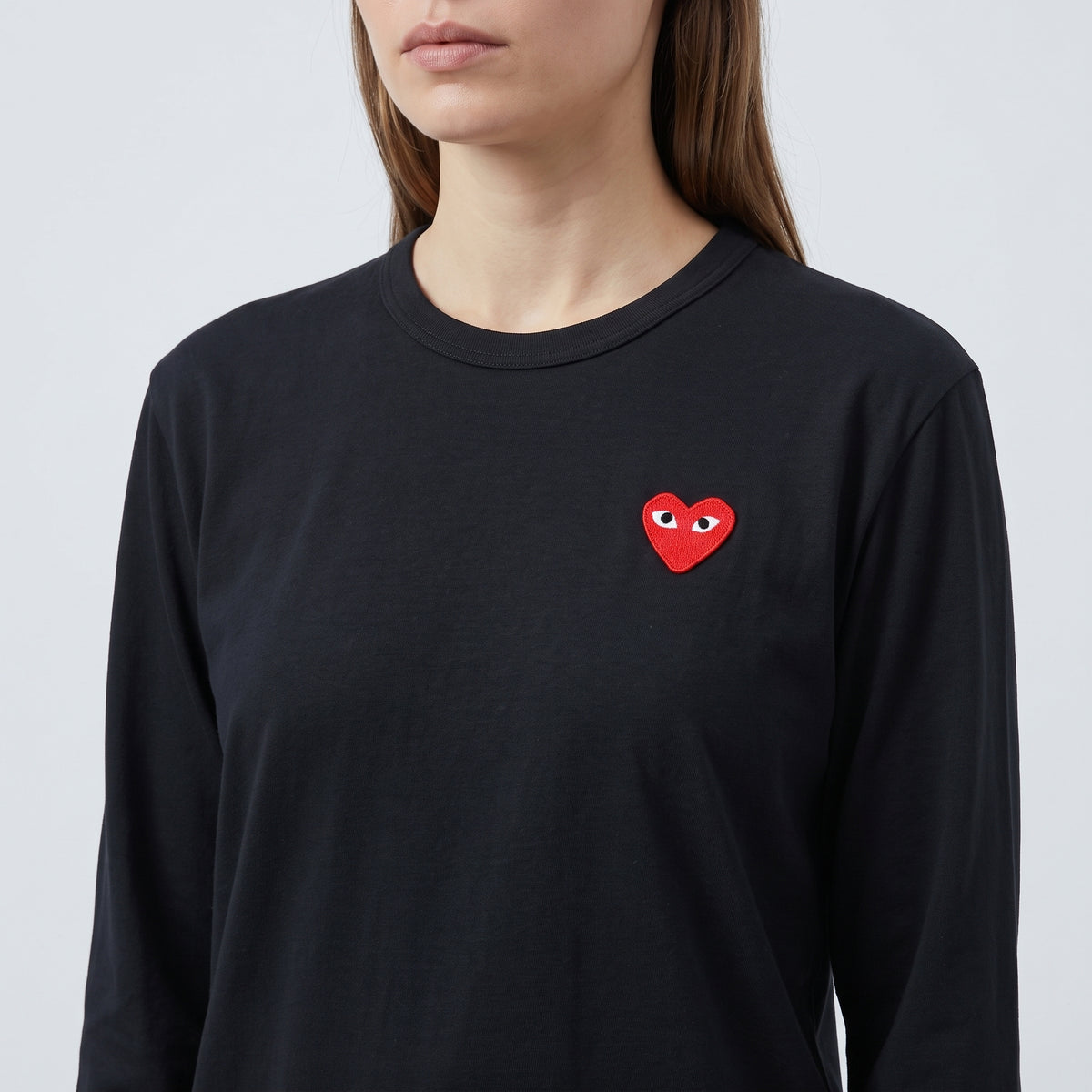 Heart Patch Long Sleeve T-Shirt