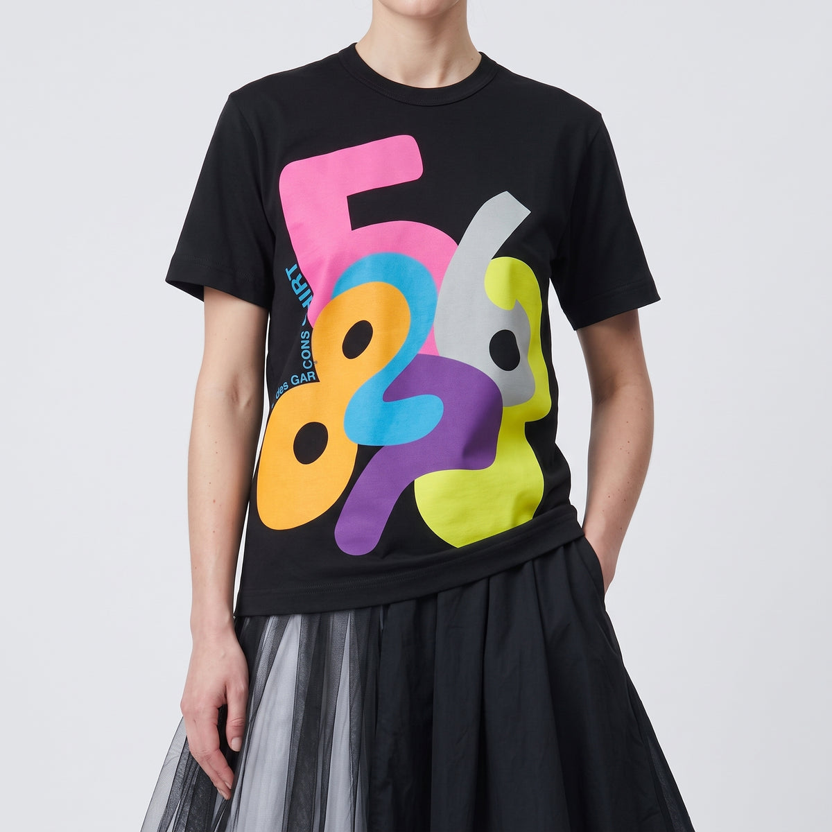 Abstract Graphic Print Cotton T-Shirt