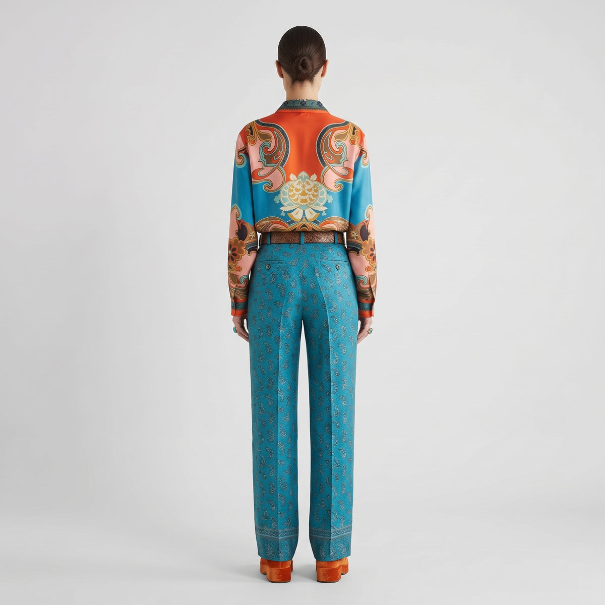 ETRO Vibrant Paisley Print Silk Shirt - view 6