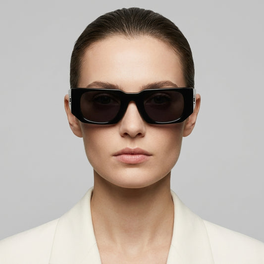 Chunky Rectangular Acetate Sunglasses