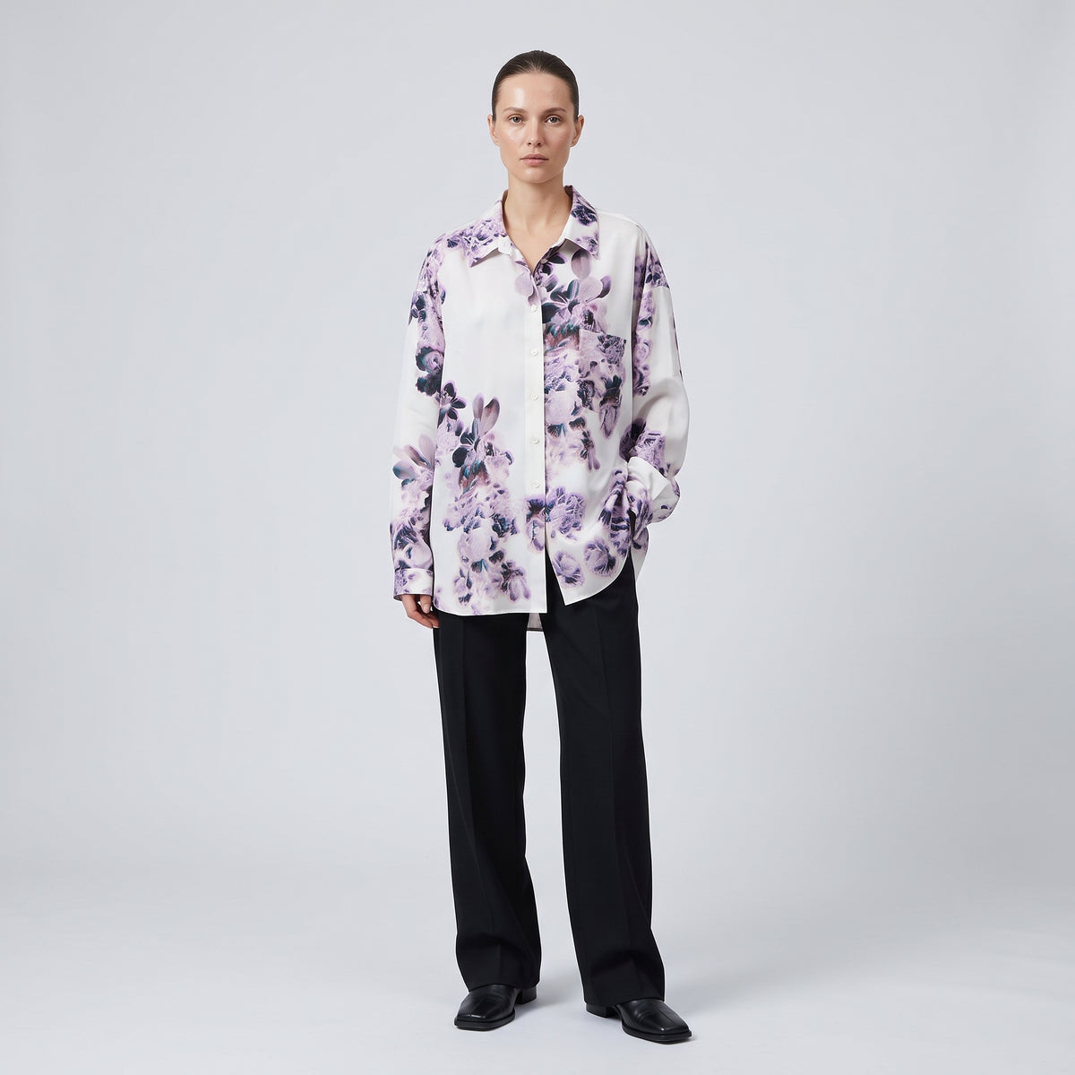 MARTIN Floral Print Long Sleeve Shirt - view 3