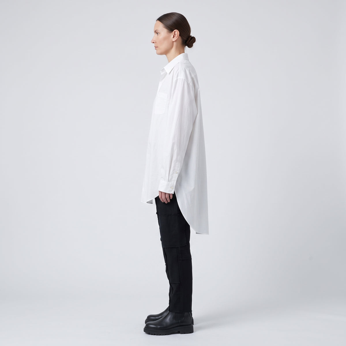 JUNYA WATANABE Oversized White Longline Shirt - view 4