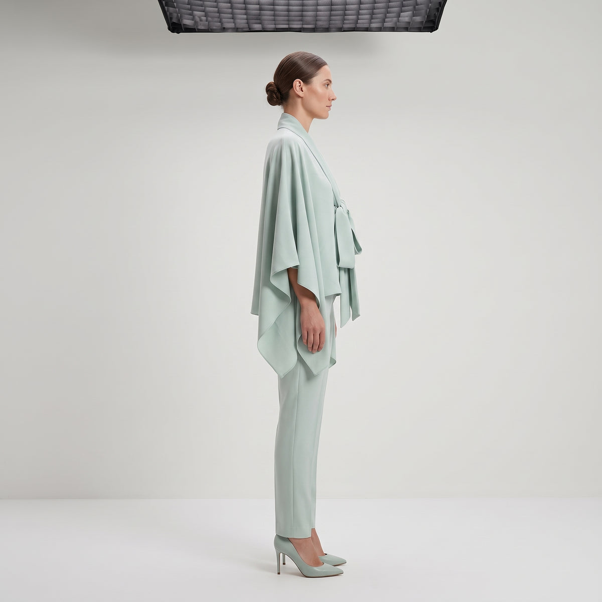 Mint Green Draped Tie Top