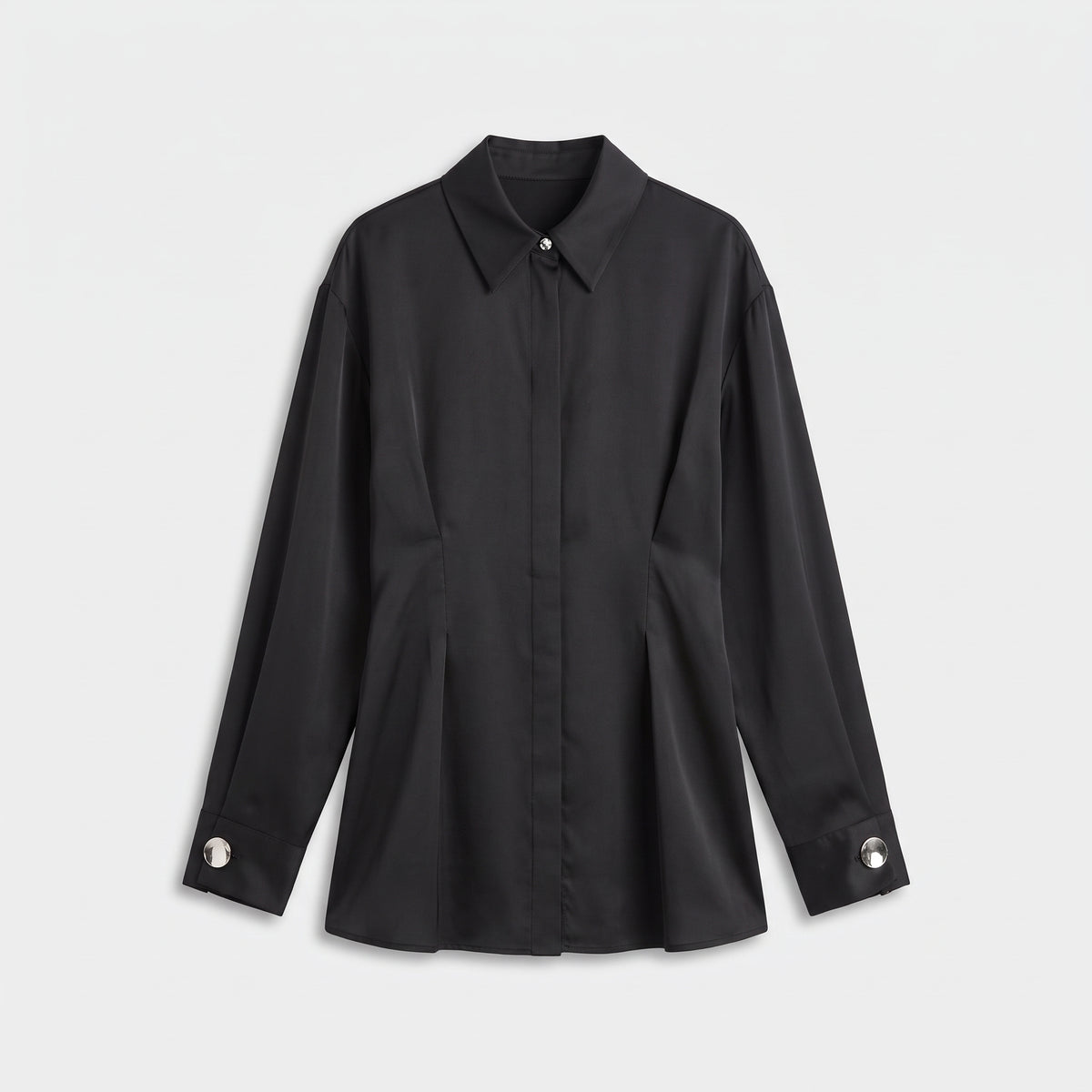 BY FANG Tailored Black Long Sleeve Shirt