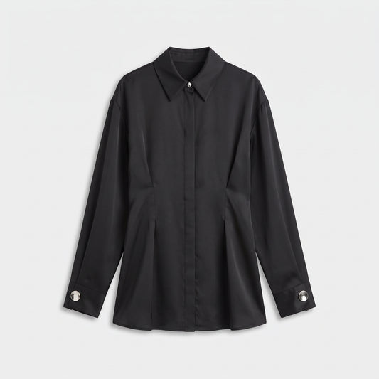 BY FANG Tailored Black Long Sleeve Shirt