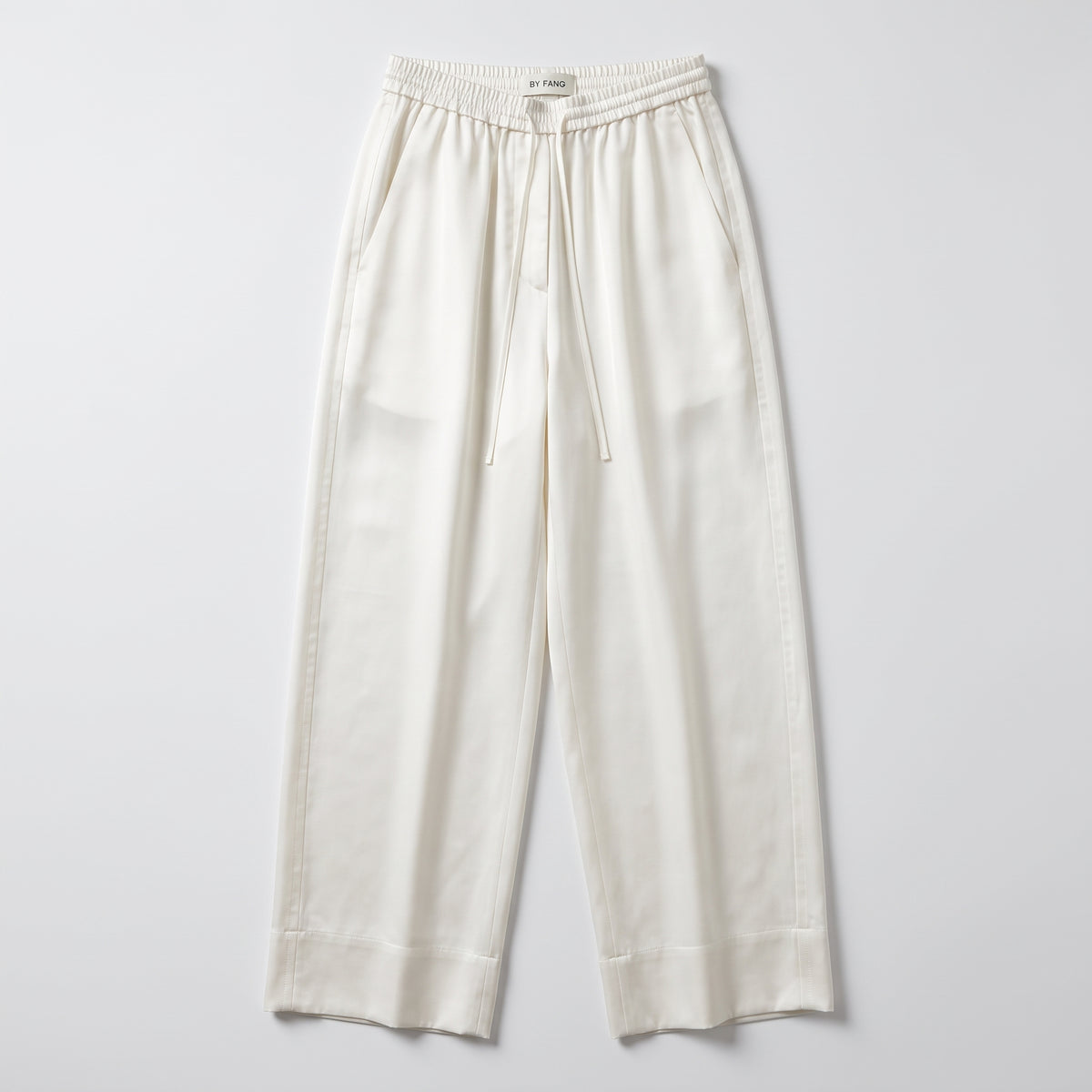 Elegant White Wide-Leg Trousers