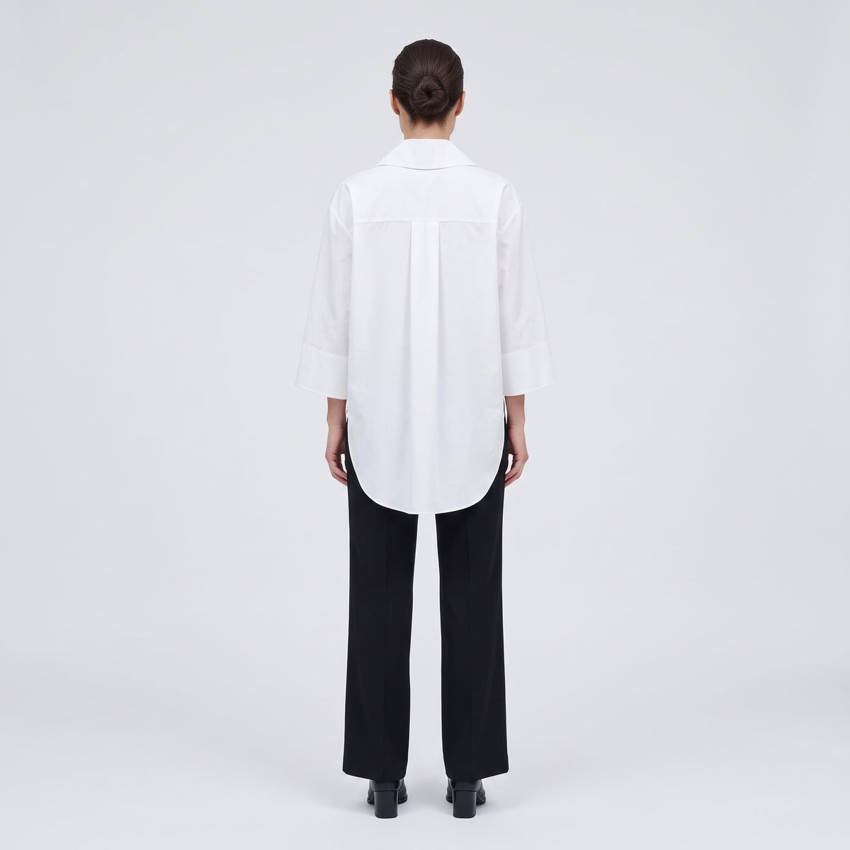 CALCATERRA Oversized White Cotton Shirt - view 4