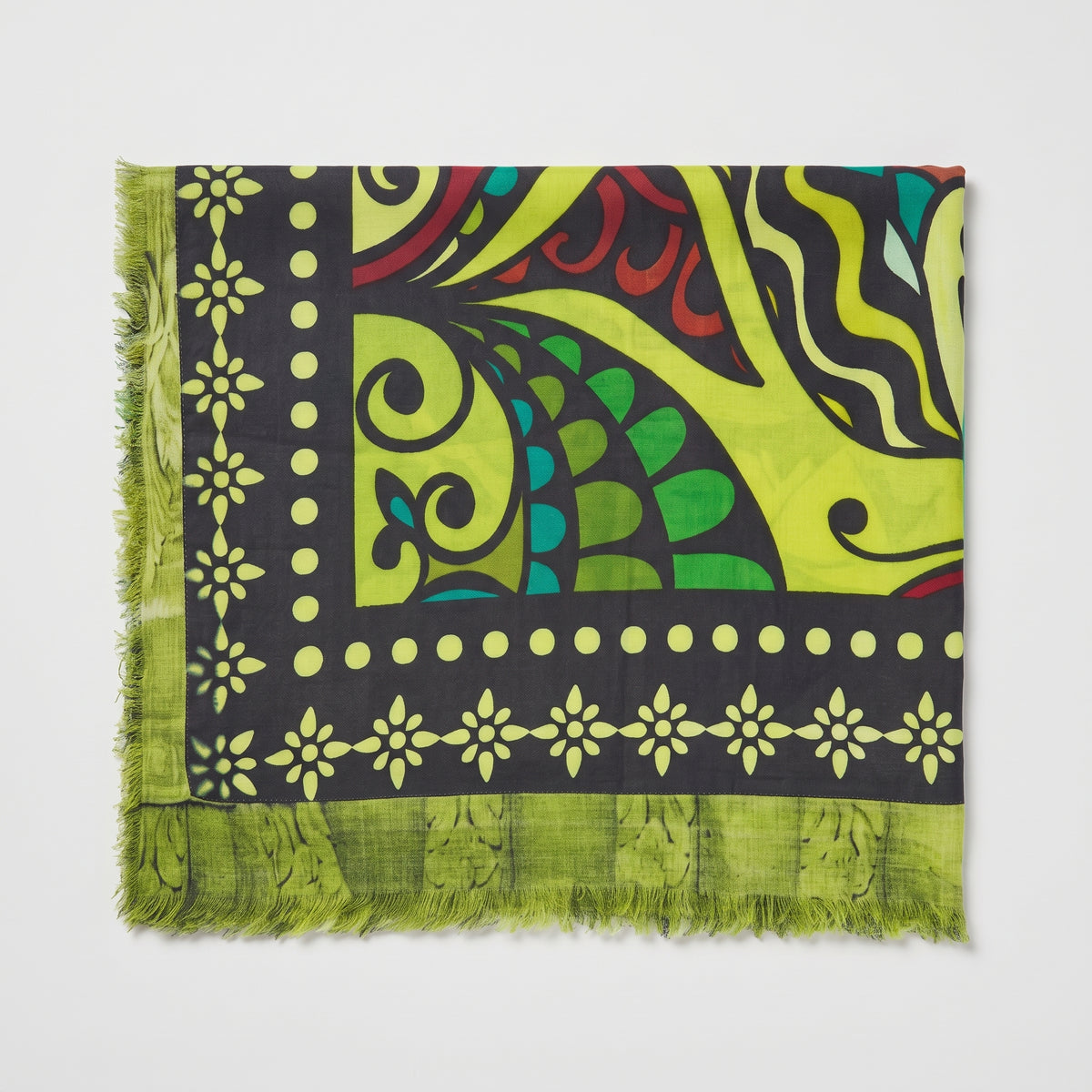MAISON PASSAGE Vibrant Graphic Printed Scarf