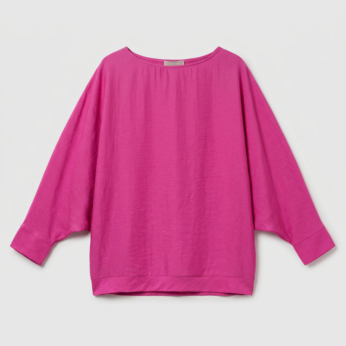Magenta Oversized Boatneck Top