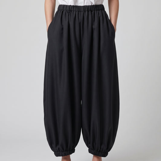 Black Elasticated Balloon Pants
