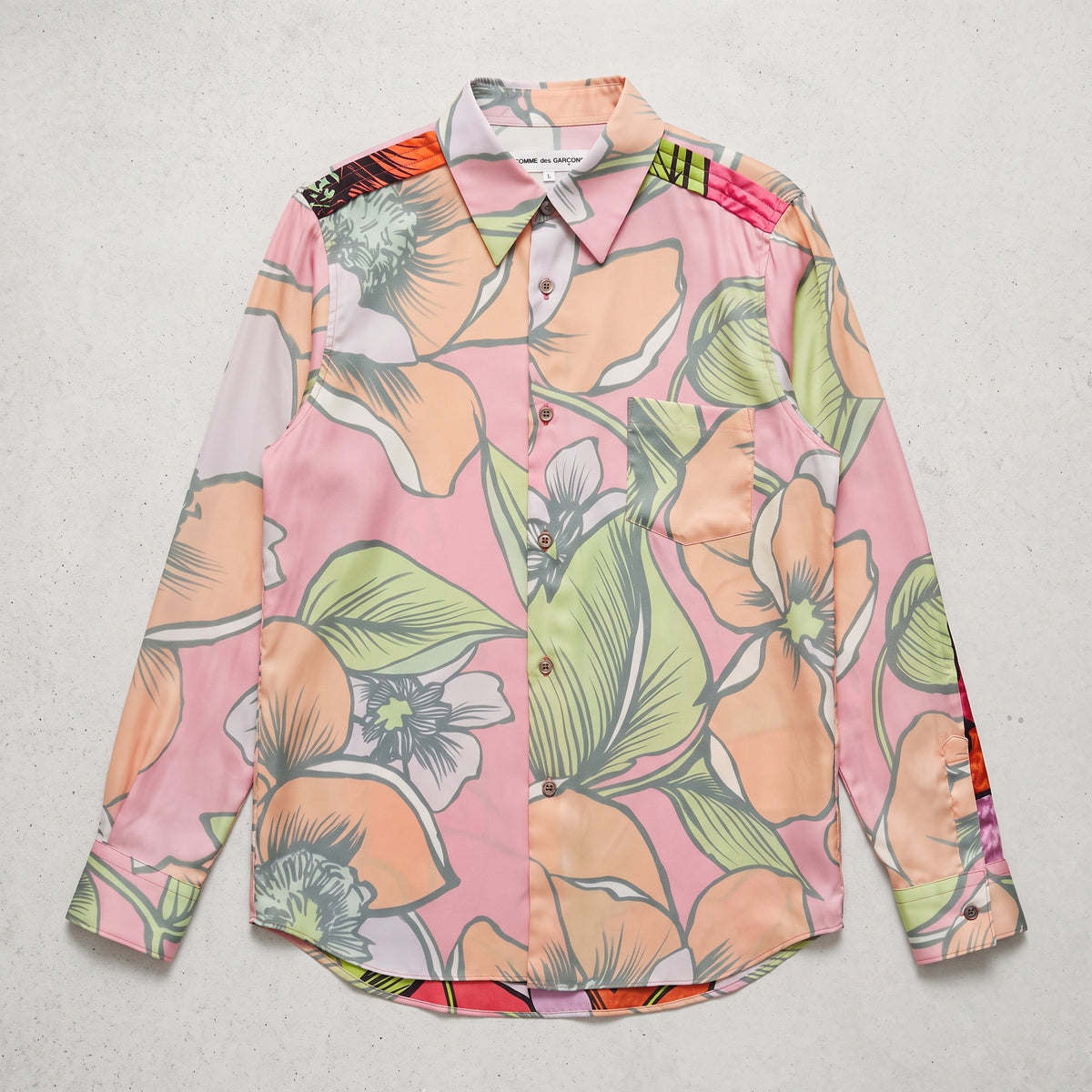 COMME DES GARCONS Multicolor Floral Long Sleeve Shirt
