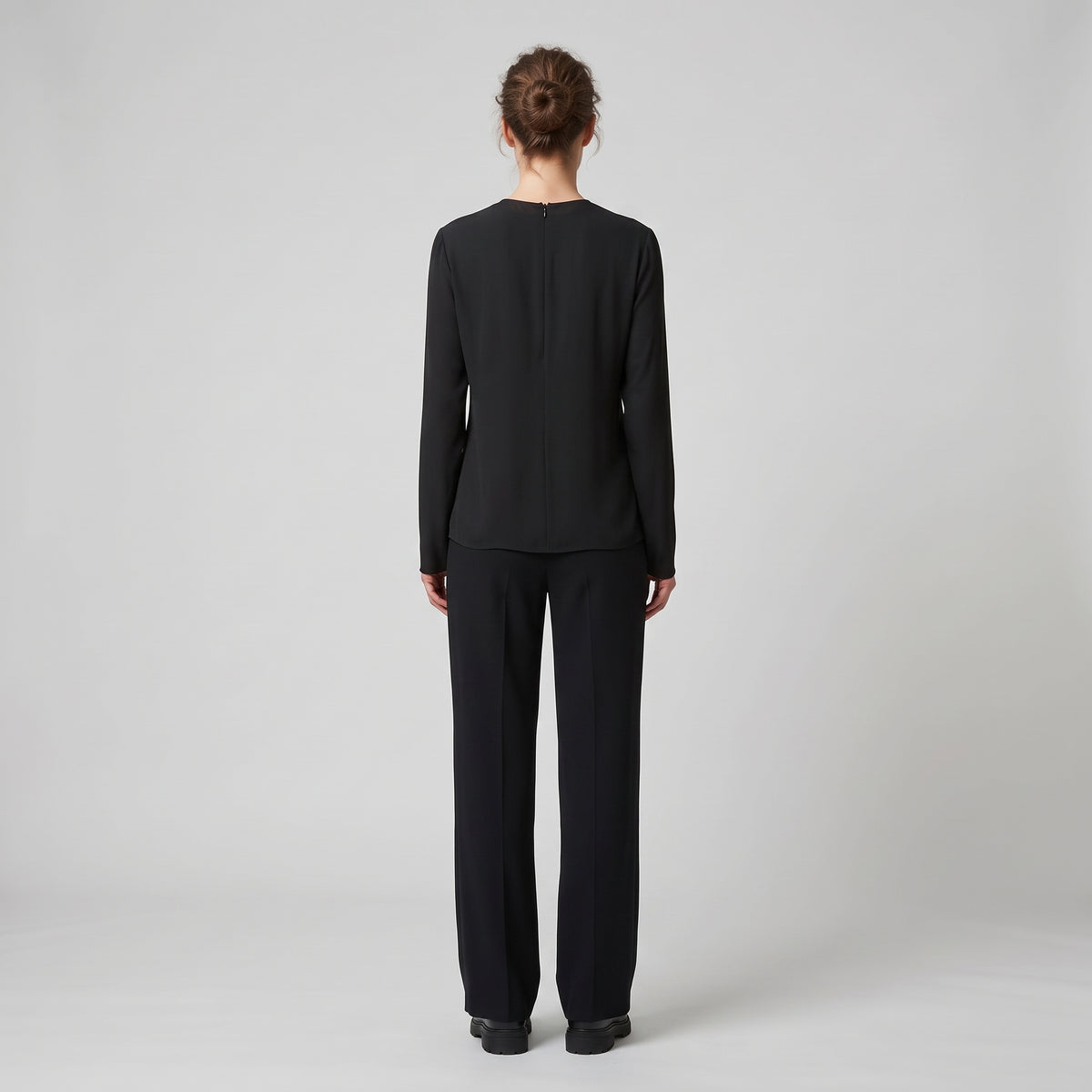 ALBERTA FERRETTI Minimalist Black Long Sleeve Top - view 5