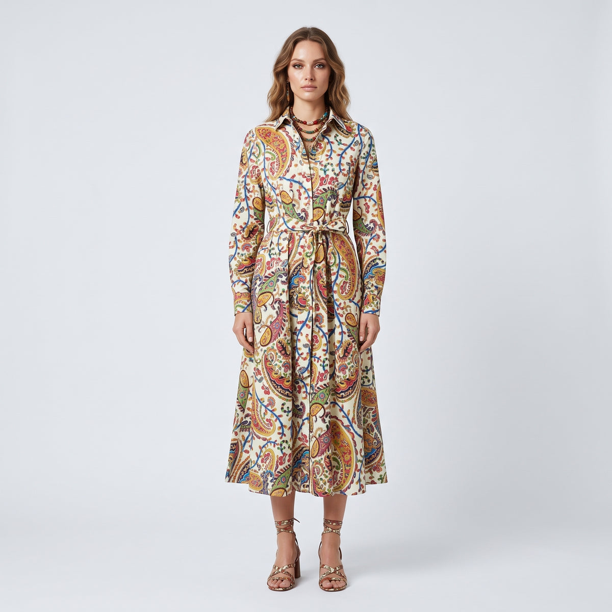 ETRO Paisley Print Midi Shirt Dress - view 3
