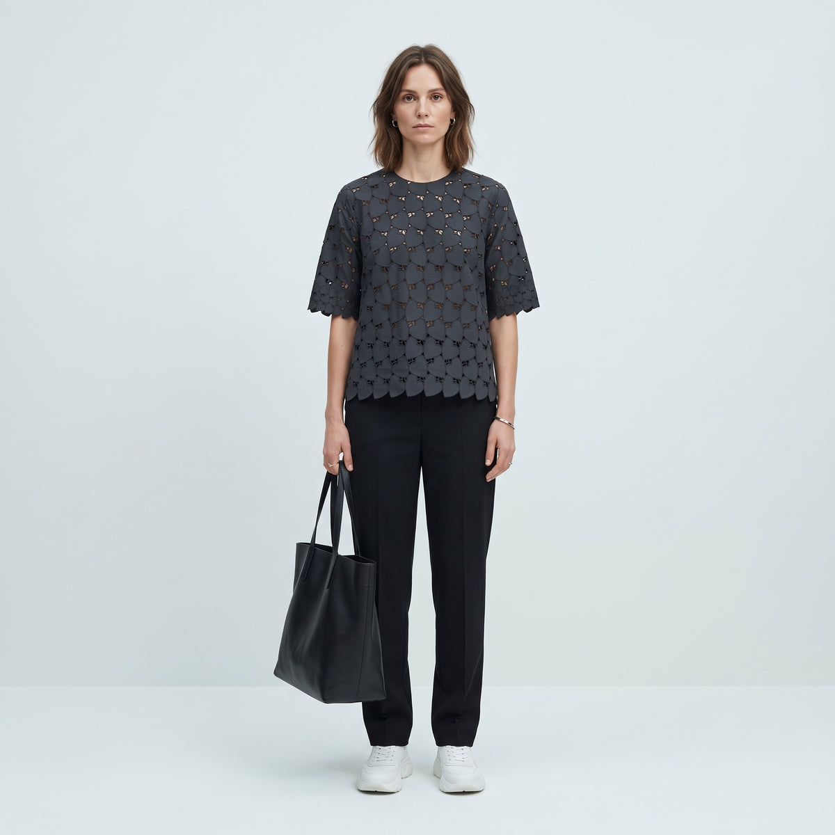 STELLA MCCARTNEY Heart Cutout Eyelet Top - view 3