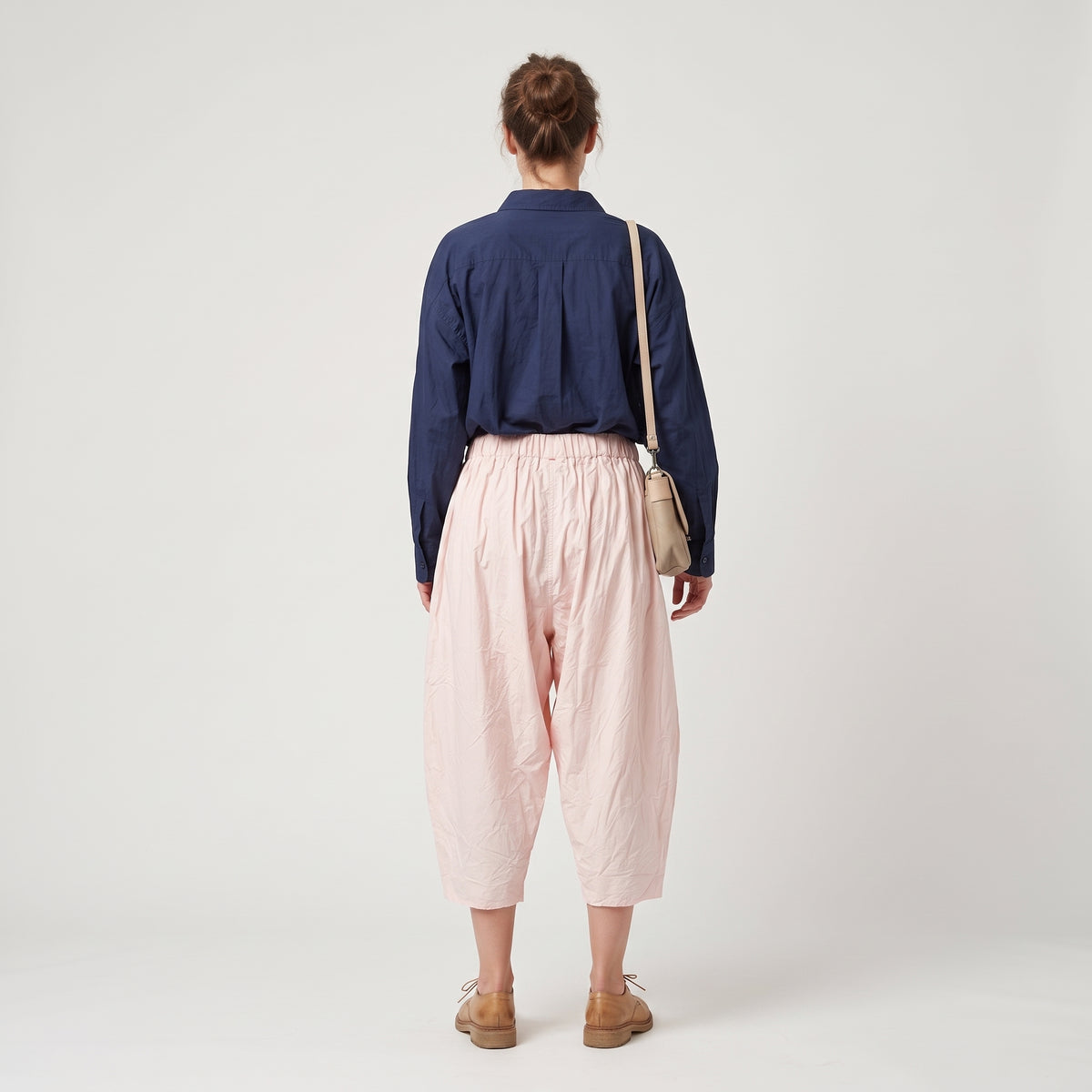 CASEY CASEY Cropped Pink Cotton Pants - view 5