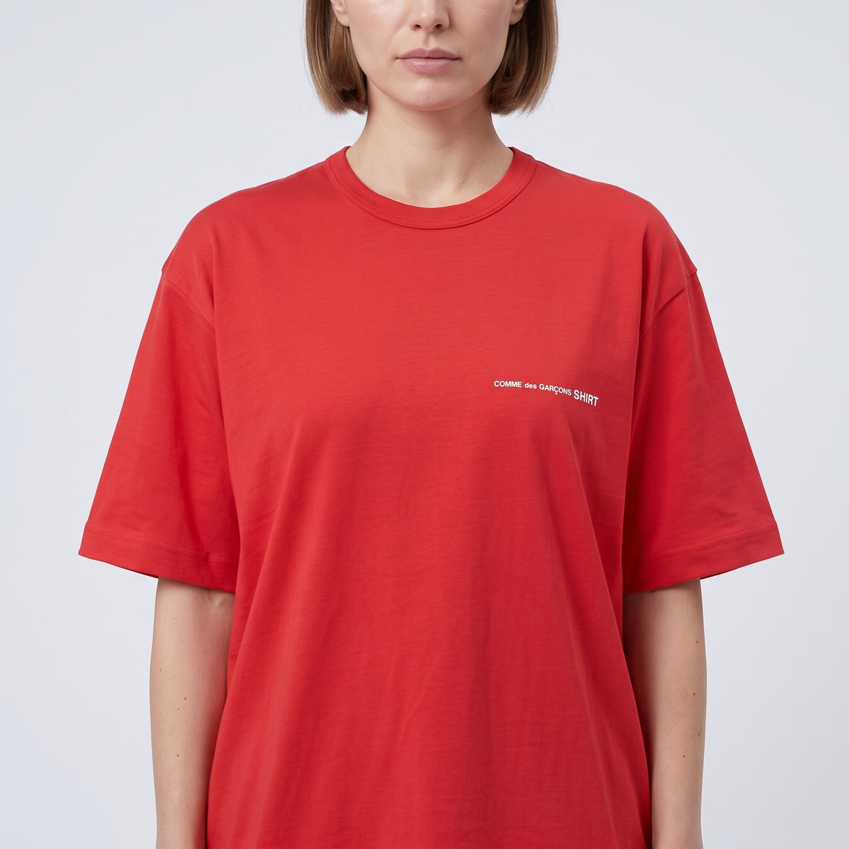 CDG SHIRT Classic Red Logo Tee - view 2