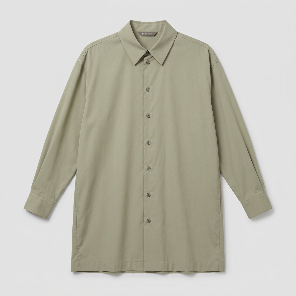 Oversized Greensand Button-Down Shirt