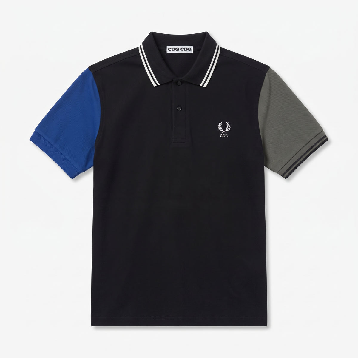 CDG CDG Colorblock Cotton Polo Shirt