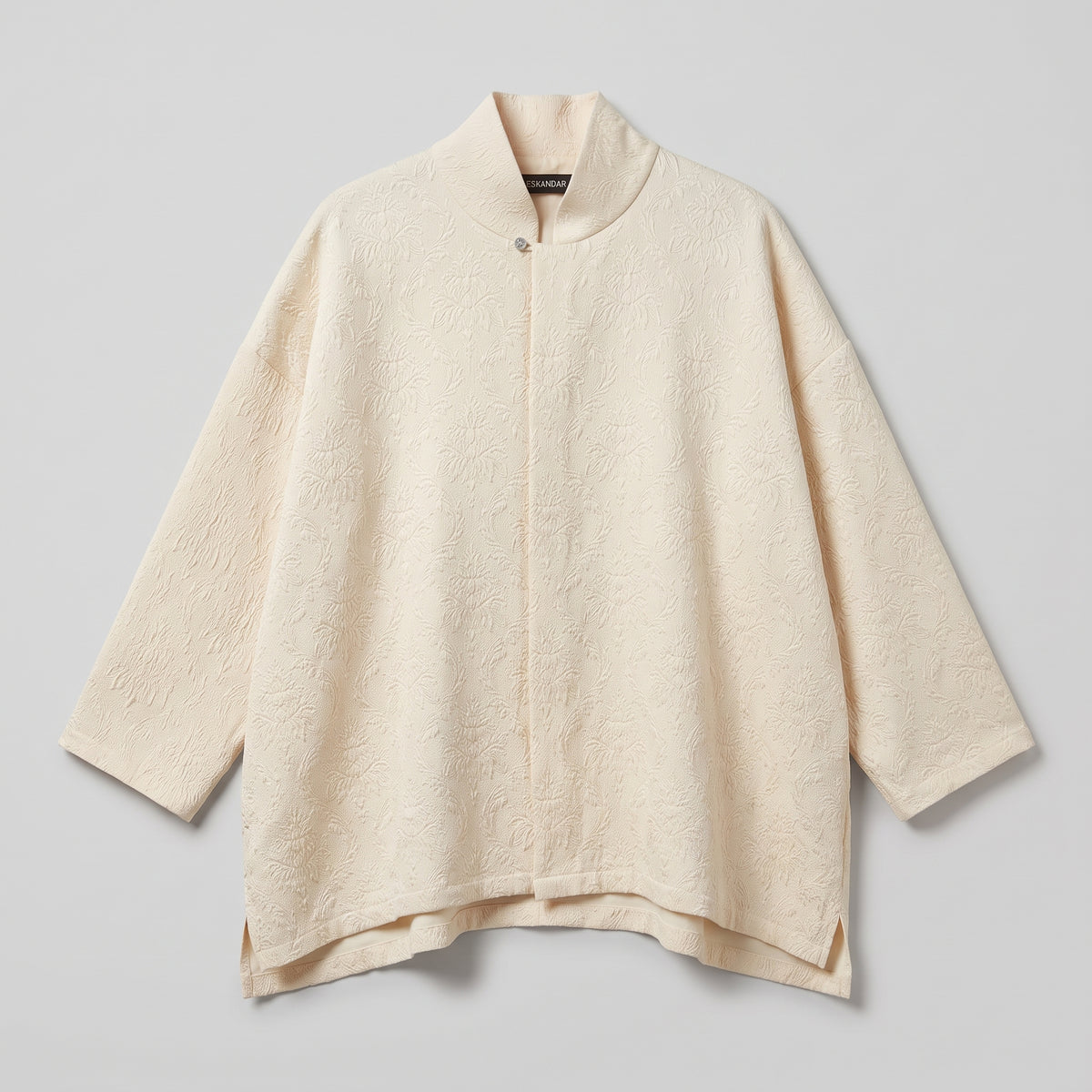 ESKANDAR Textured Oversized Mock Neck Shirt
