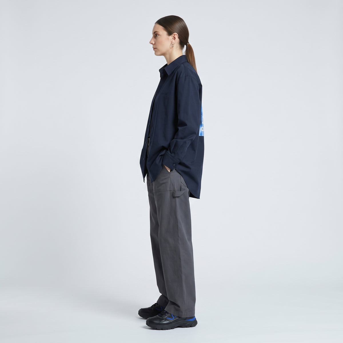 Minimalist Navy Cotton Shirt