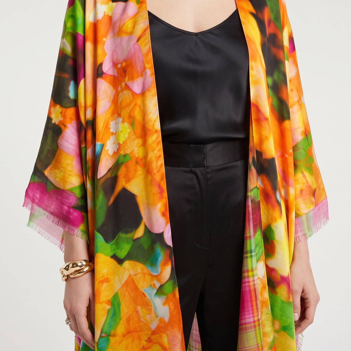 MAISON PASSAGE Bouquet Floral Print Kimono Wrap - view 2