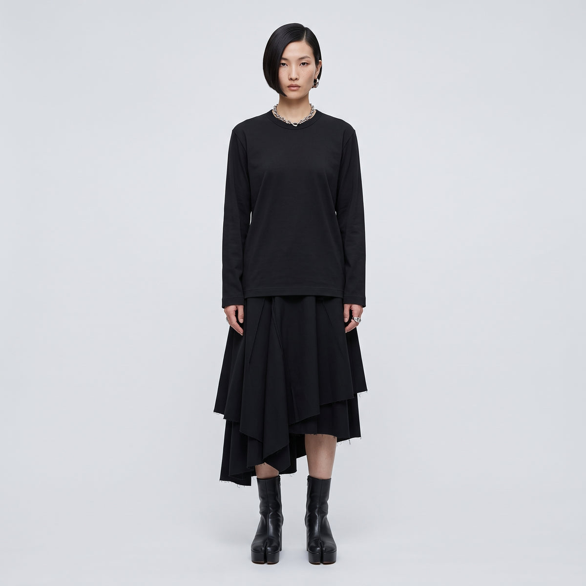 Classic Black Long Sleeve Top