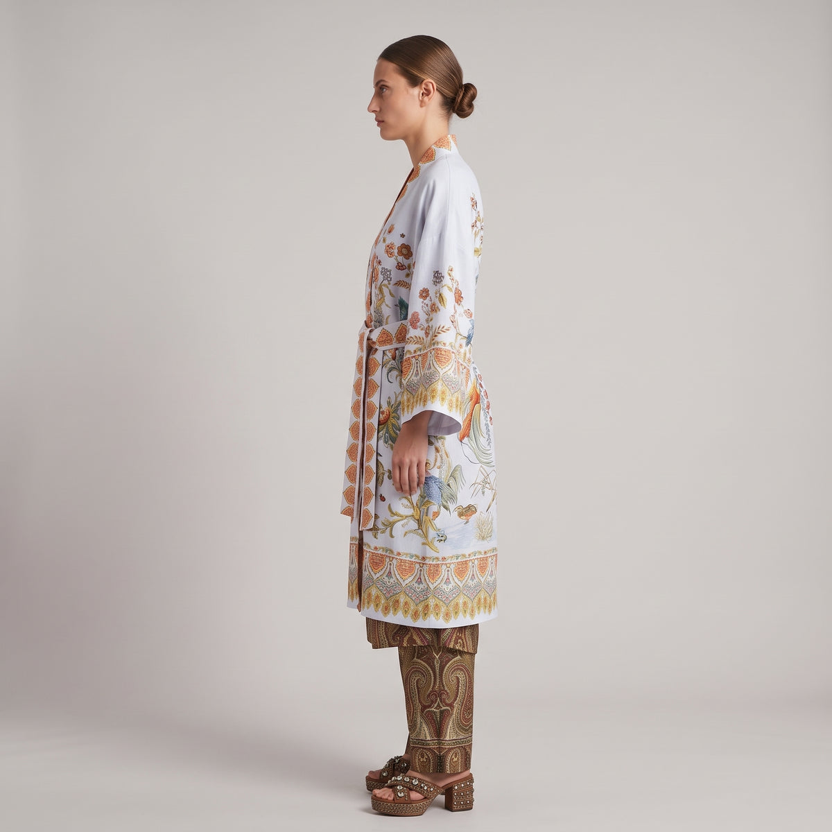 ETRO Floral Print Belted Kimono - view 4