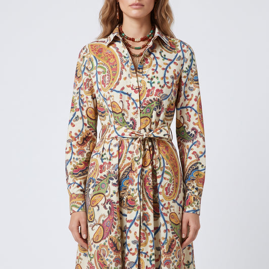 ETRO Paisley Print Midi Shirt Dress - view 2
