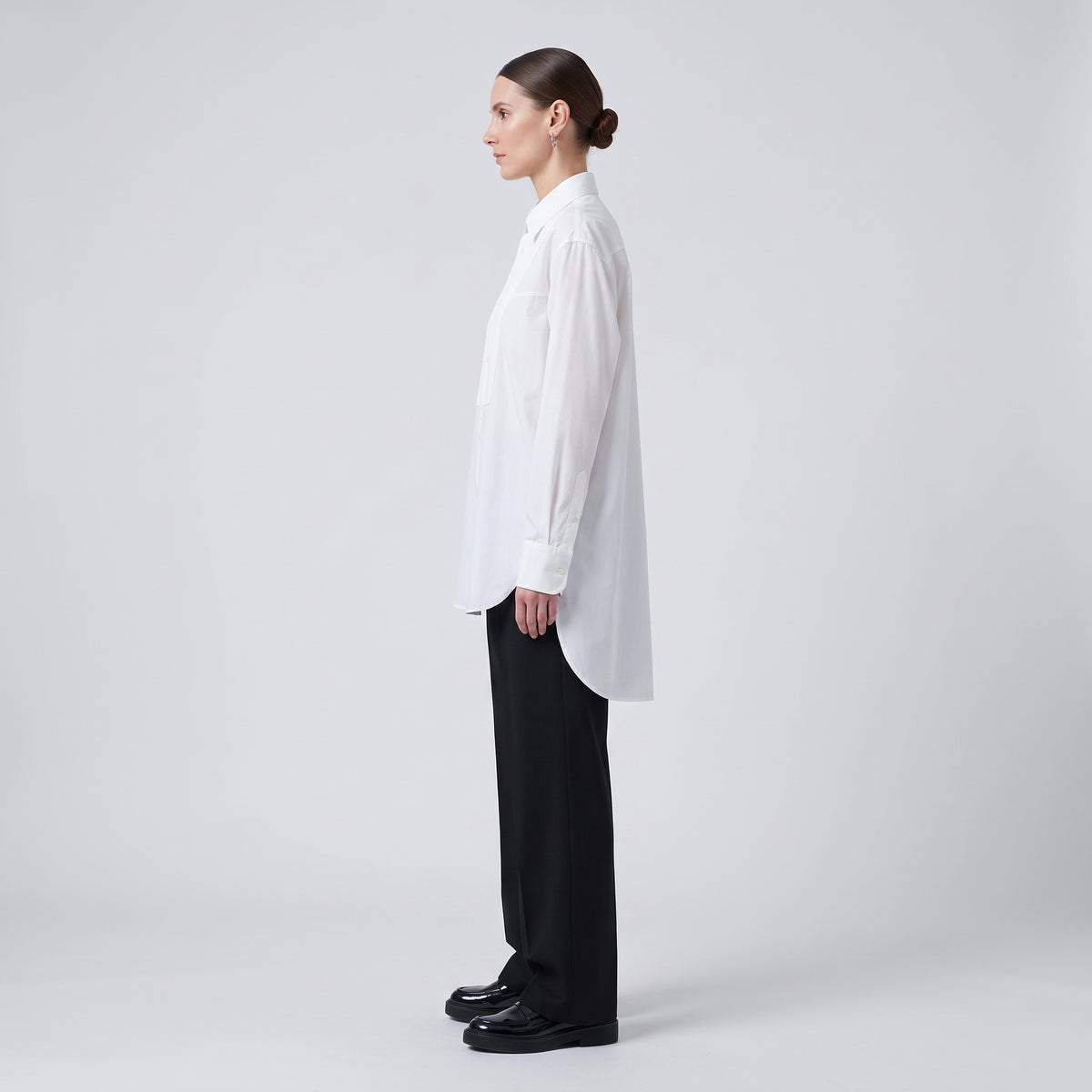 Bib Front Poplin Shirt