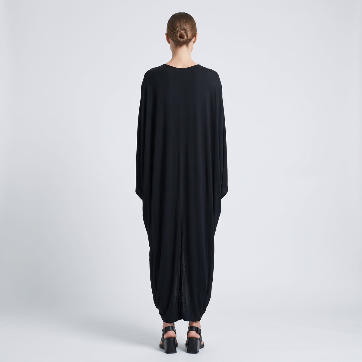 RODEBJER Black Draped Cape Dress - view 5