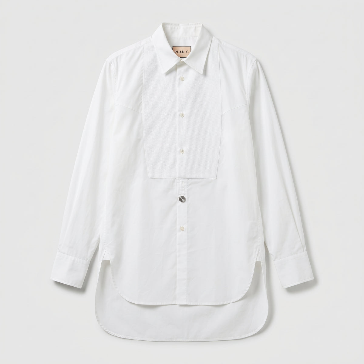 Bib Front Poplin Shirt