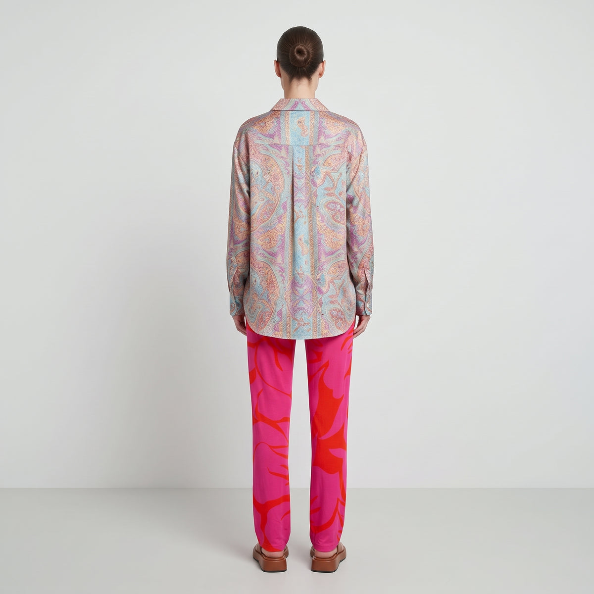 Vibrant Floral Stretch Trousers