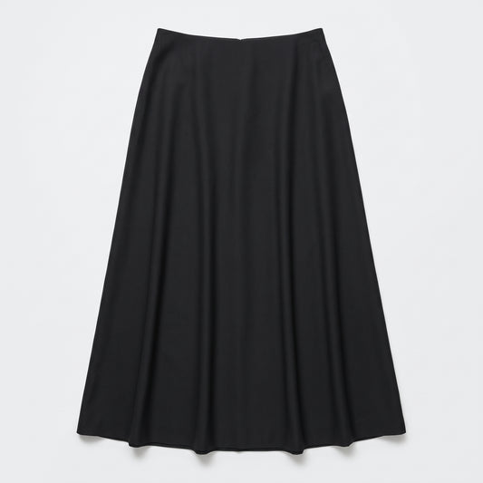 ALBERTA FERRETTI Classic Grey Midi A-Line Skirt